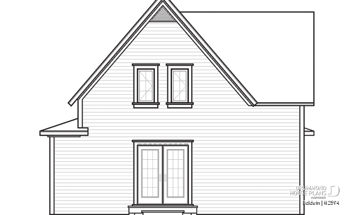 rear elevation - Baldwin