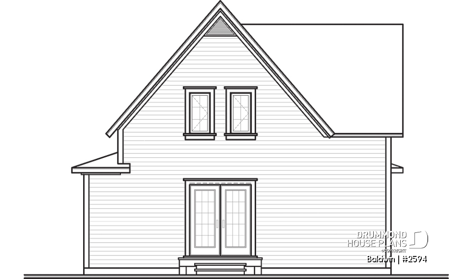 rear elevation - Baldwin
