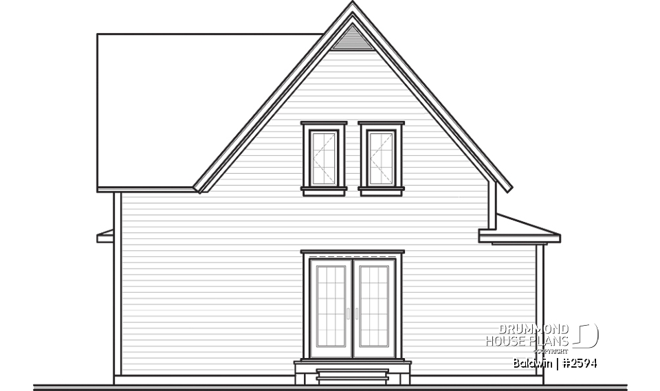 rear elevation - Baldwin