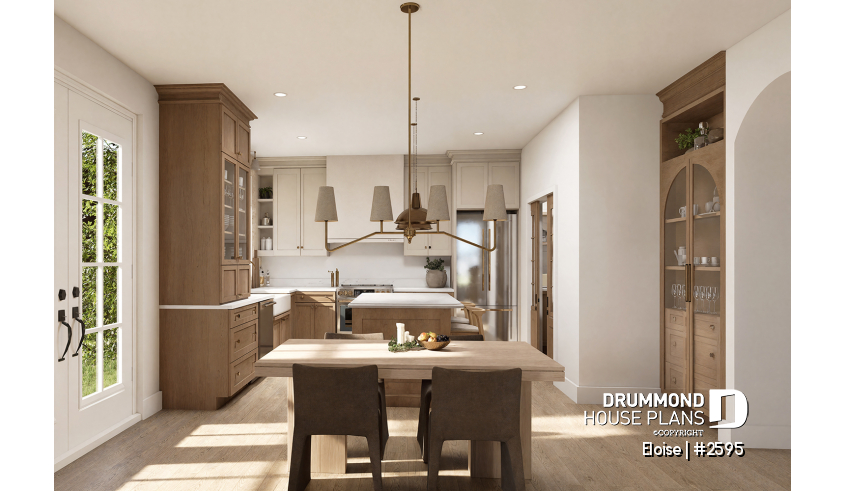 Photo Dining room of house plan 2595 Photo Dining room - Eloise