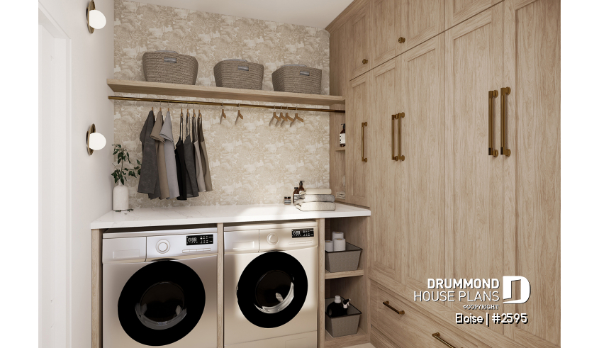 Photo Utility room/laundry room of house plan 2595 Photo Utility room/laundry room - Eloise