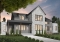 Color version 5 - Front - Modern farmhouse plan, 4 bedrooms, 3.5 baths, master suite on main floor, large terrace, pantry, fireplace - New cotton country 2