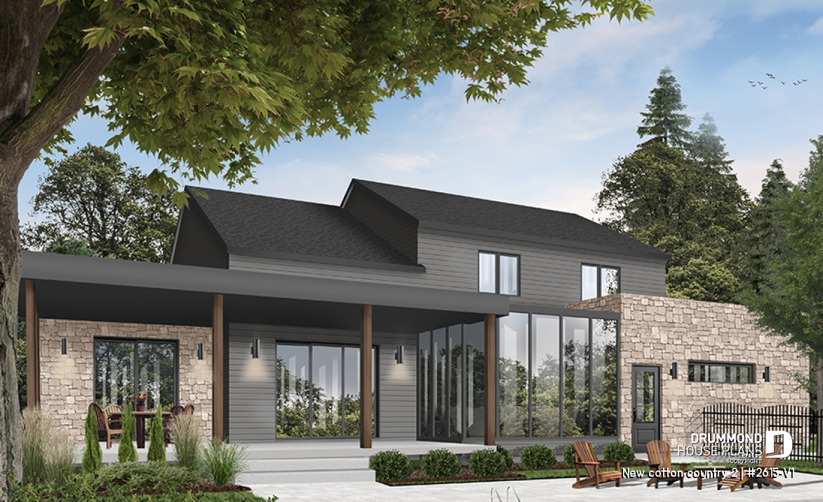 rear elevation - New cotton country 2