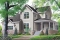 front - BASE MODEL - Country affordable 4 bedrooms home plan, master suite on main floor with private balcony, solarium room - Merriwood 2