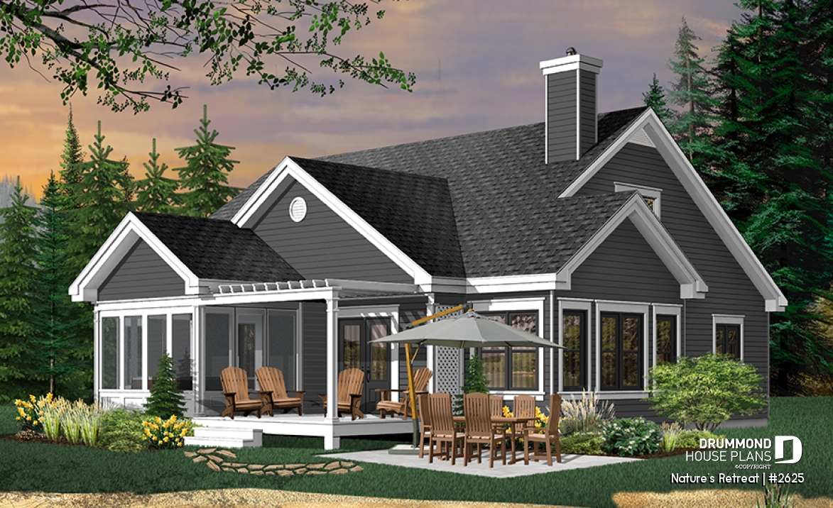 Rear view - BASE MODEL - Nature's Retreat