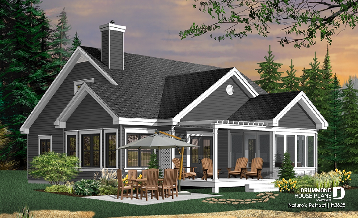 Rear view - BASE MODEL - Nature's Retreat
