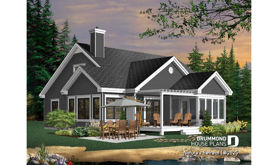 Rear view - BASE MODEL - Nature's Retreat