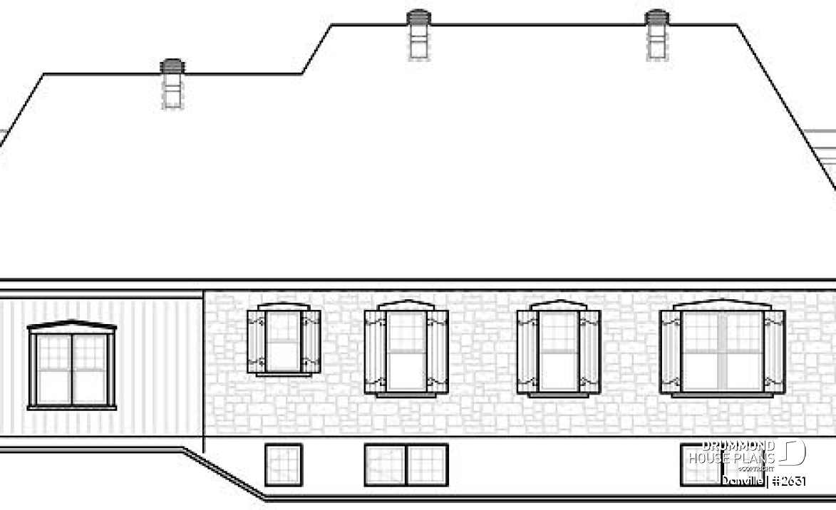 rear elevation - Danville