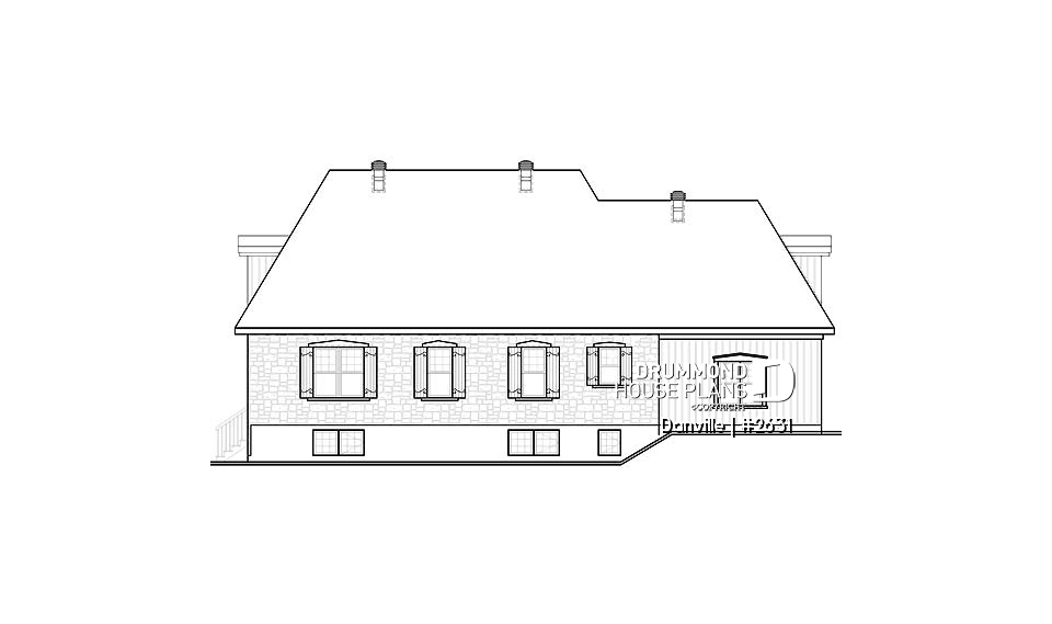 rear elevation - Danville