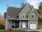 front - BASE MODEL - Tudor inspired home plan with garage, 3 to 4 bedrooms, open floor plan with fireplace and bonus room - Twillingate 2