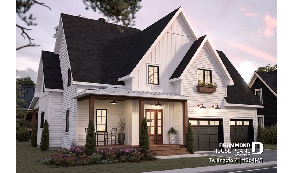 alternate - Spacious 4 to 6 bedrooms floorplan + home office, optional finished basement ($), 2-car garage - Twillingate 4