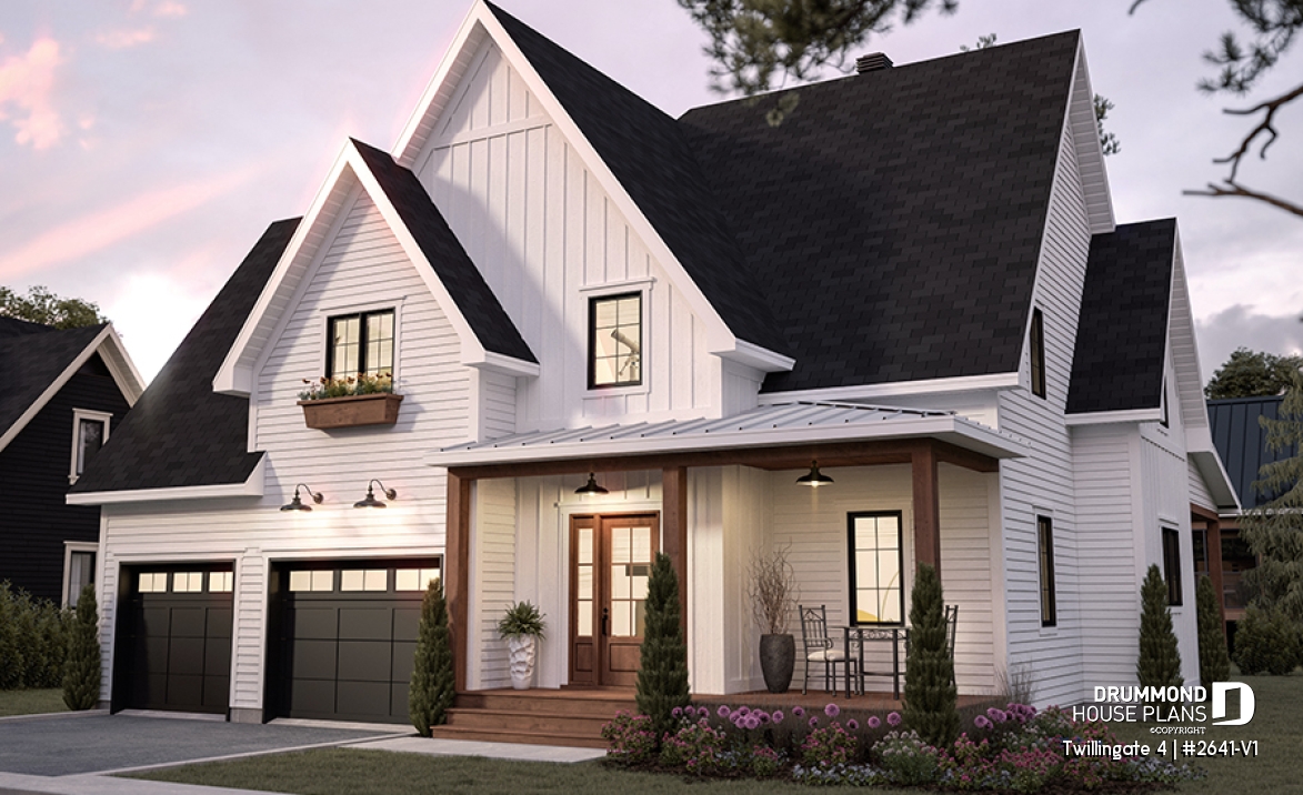 alternate - Spacious 4 to 6 bedrooms floorplan + home office, optional finished basement ($), 2-car garage - Twillingate 4