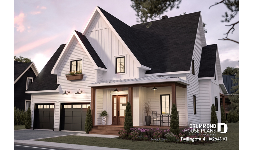 alternate - Spacious 4 to 6 bedrooms floorplan + home office, optional finished basement ($), 2-car garage - Twillingate 4