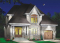 front - BASE MODEL - House plan with large laundry room, 2-sided fireplace, 4 bedrooms, garage - Casareve