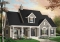 Color version 4 - Front - Traditional home plan with 3 to 5 bedrooms, a large kitchen with breakfast table, 9' ceiling, home office - Chester