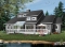 Color version 1 - Rear - Large master suite, modern cottage house plan, great open floor plan waterfront or mountain home design - Merlot