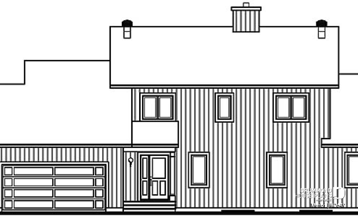 front elevation - Merlot