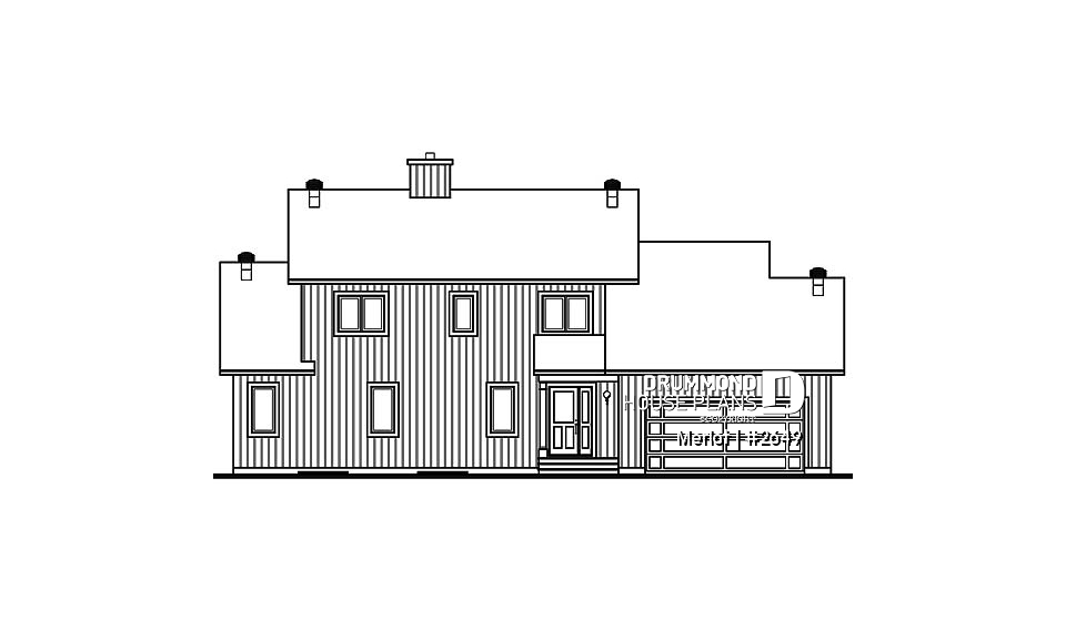 front elevation - Merlot