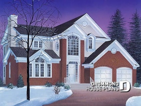 front - BASE MODEL - Large 4 bedroom family home with master suite and all bedrooms on second floor - Duquesne