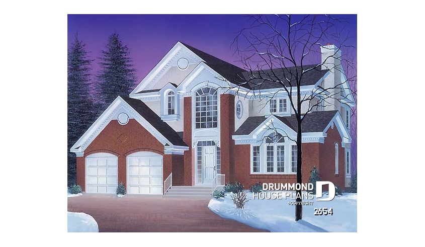 front - BASE MODEL - Large 4 bedroom family home with master suite and all bedrooms on second floor - Duquesne