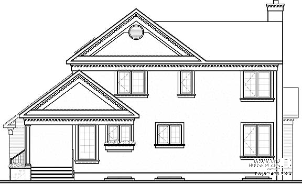 rear elevation - Duquesne