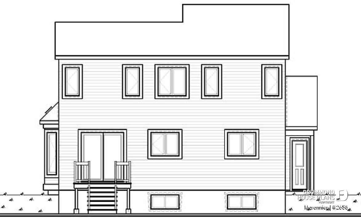 rear elevation - Maronnier