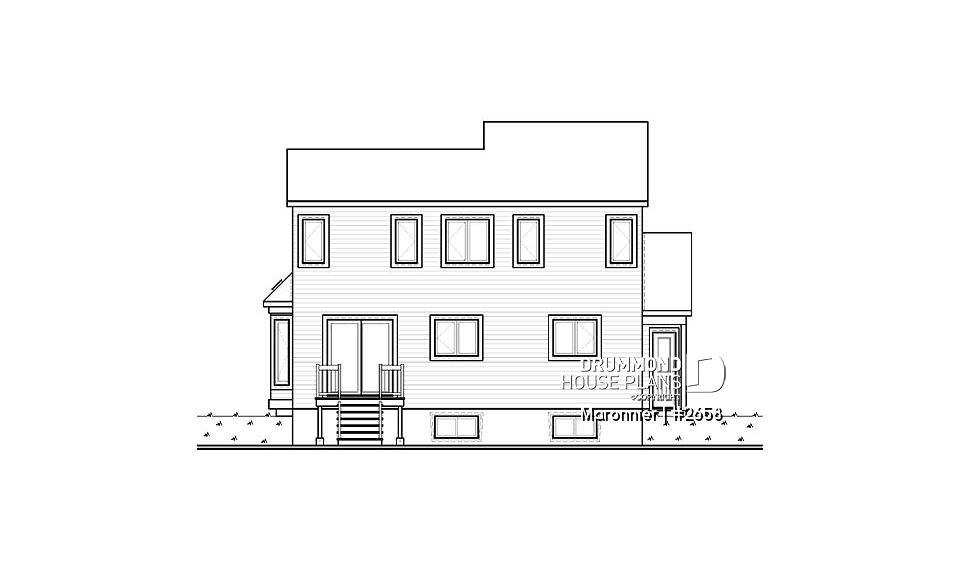 rear elevation - Maronnier