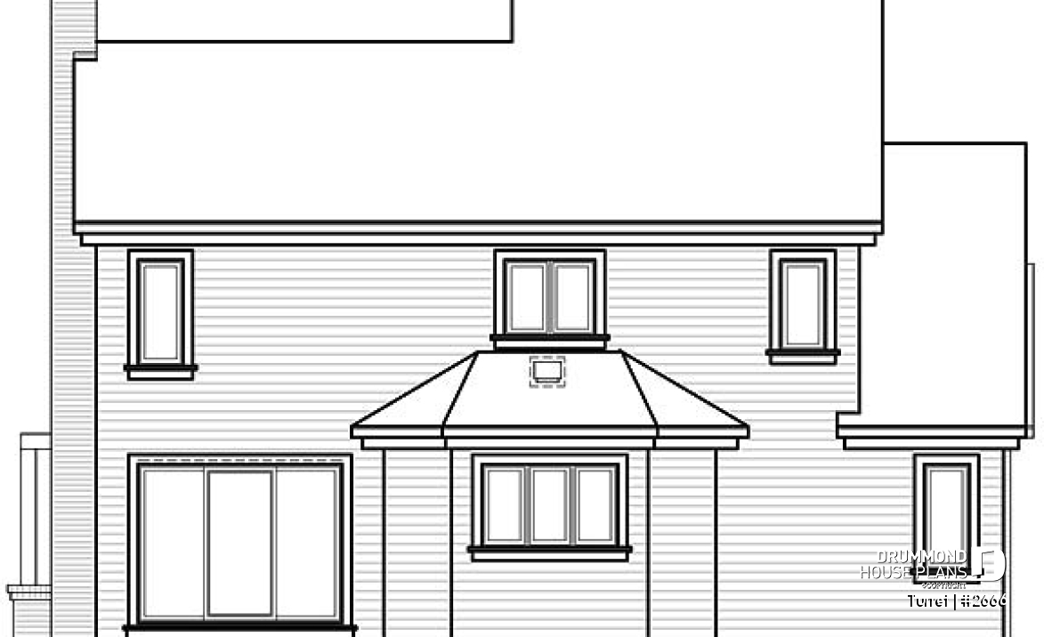 rear elevation - Turret