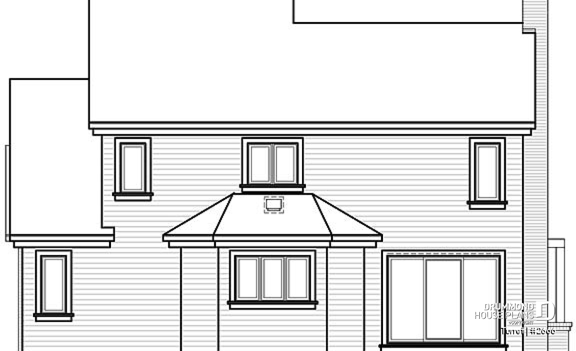 rear elevation - Turret