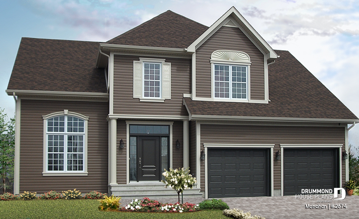 alternate - Traditional country cottage with formal living / dining room, family room next to kitchen, master with ensuite - Monahan