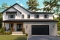 front - BASE MODEL - 3 to 4 bedroom house plan + home office + workshop, spacious garage, pantry, mudroom,  - Montana