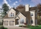 front - BASE MODEL - 2-story house plan with 2 master suites, total 4 bedrooms 3.5 baths, home office, 2-car garage, lots of light - Northbrook