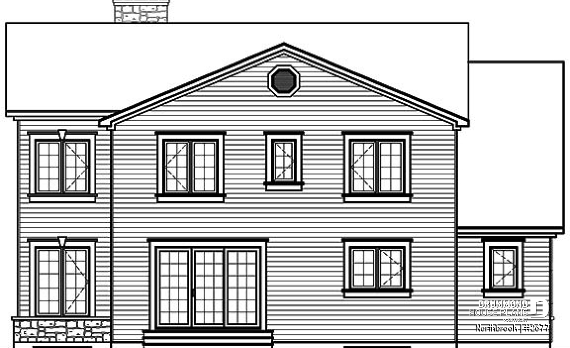 rear elevation - Northbrook
