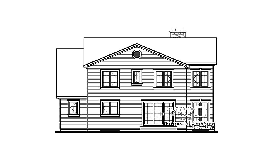 rear elevation - Northbrook