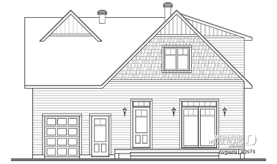 rear elevation - Augusta