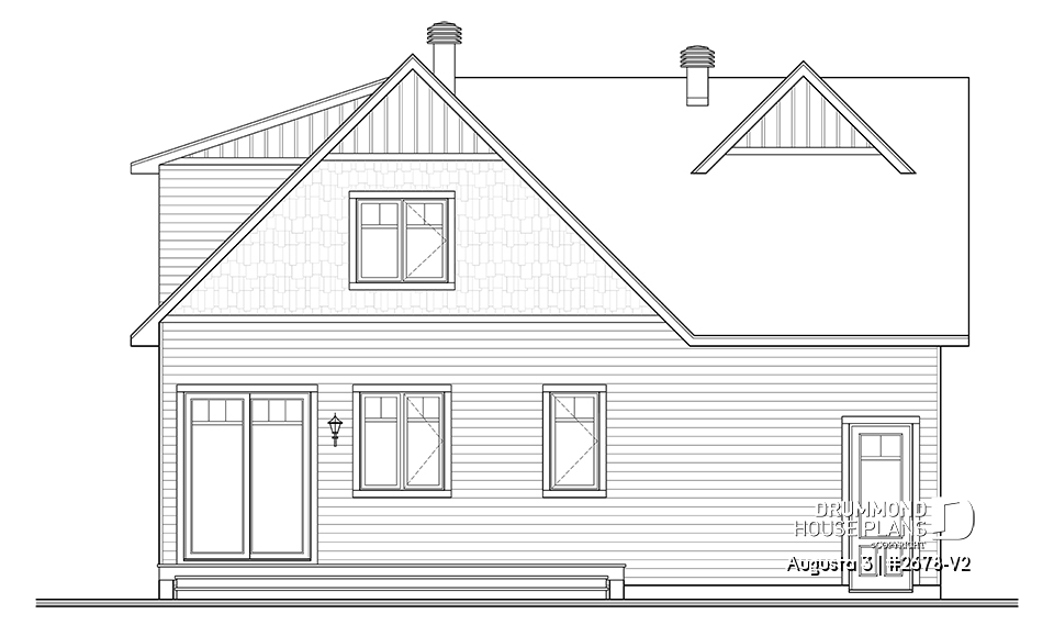 rear elevation - Augusta 3