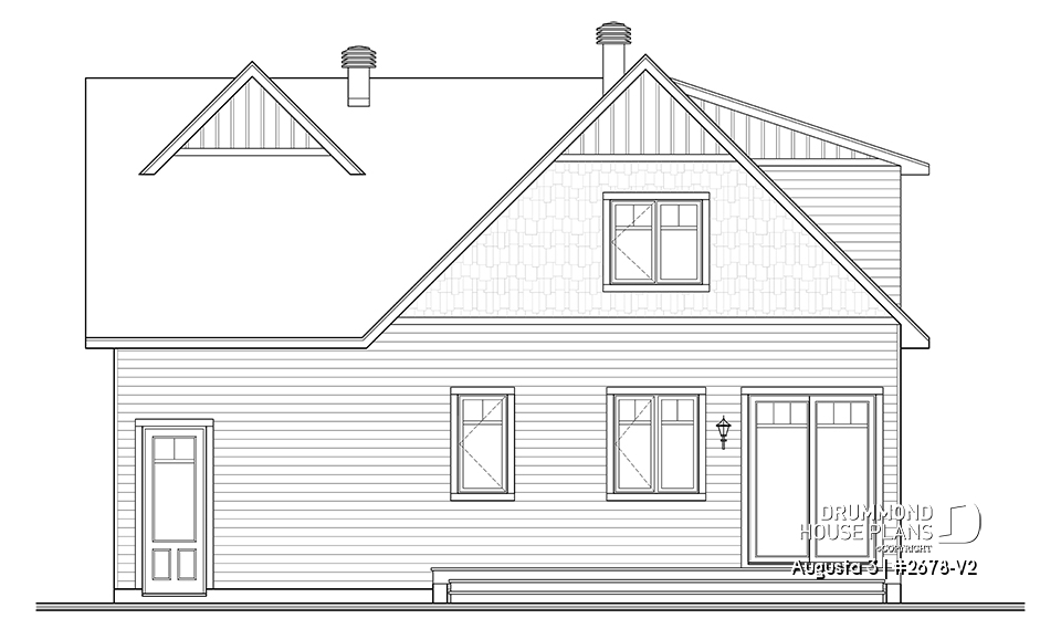 rear elevation - Augusta 3