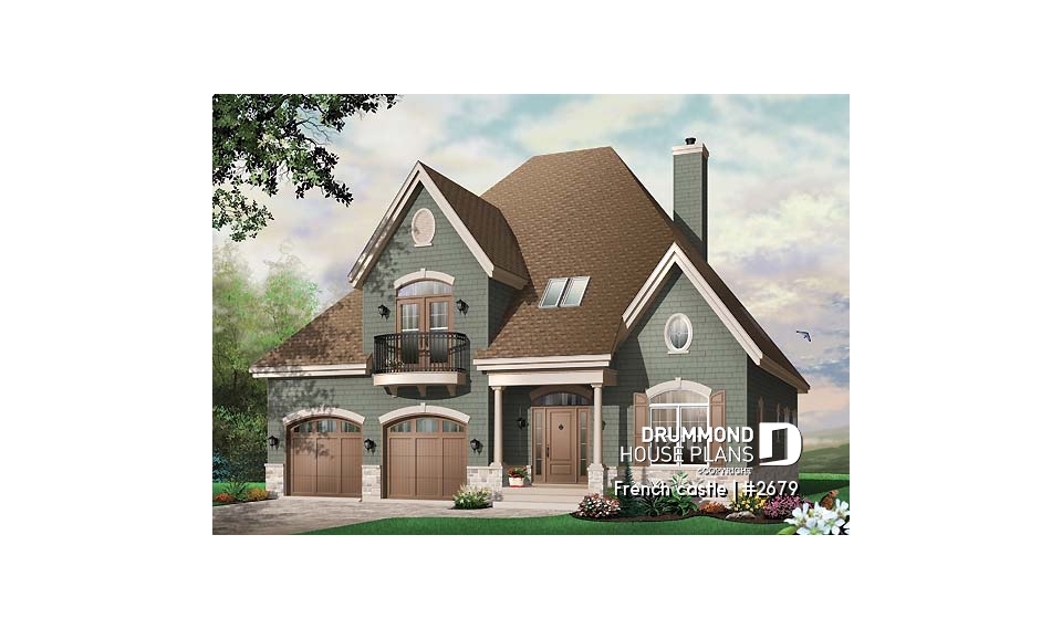 Color version 1 - Front - French castle