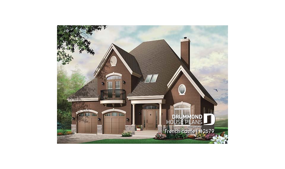 Color version 2 - Front - French castle