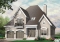front - BASE MODEL - Modern rustic cottage of 4 bedrooms, 2-car garage & 9' ceiling on main, home office, breakfast nook - French castle