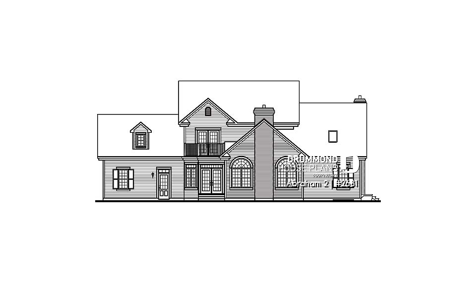 rear elevation - Abraham 2