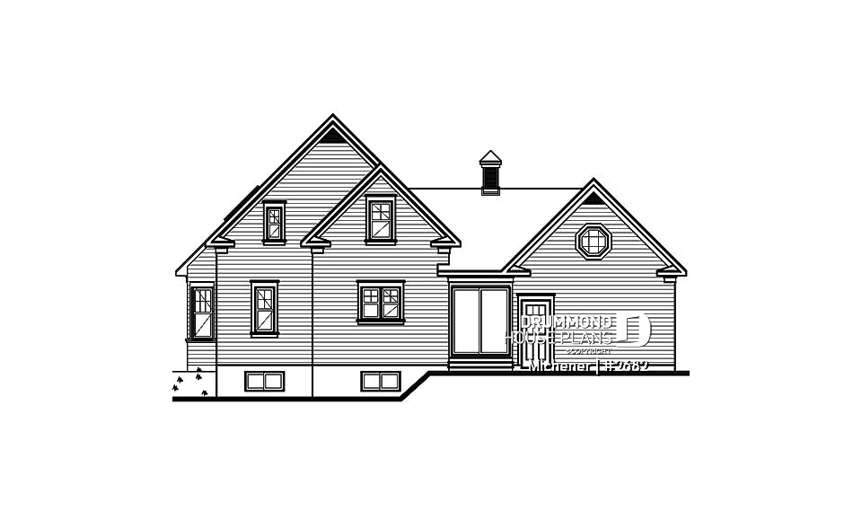 rear elevation - Michener