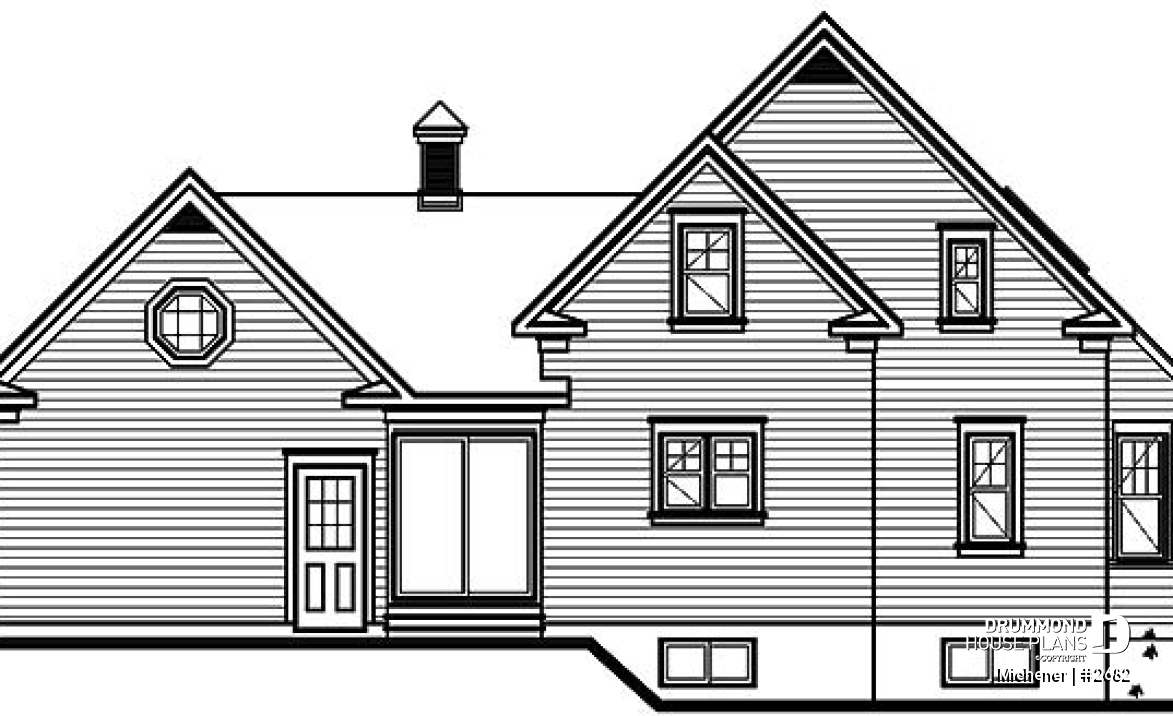 rear elevation - Michener