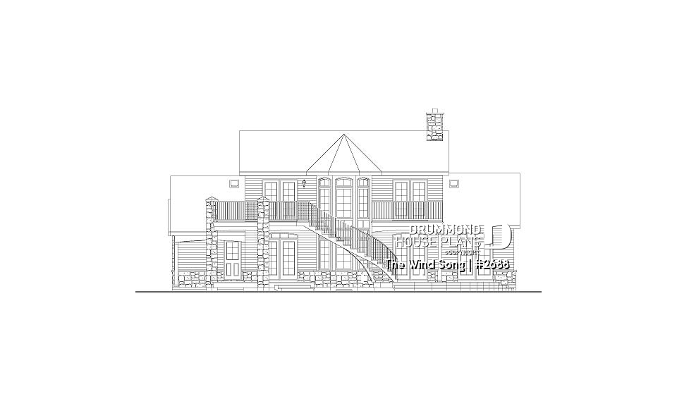 rear elevation - The Wind Song