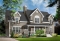 Color version 2 - Front - Beautiful traditional home plan, side loading 2-car garage, 3+ bedrooms, large bonus room and home office - Prairie