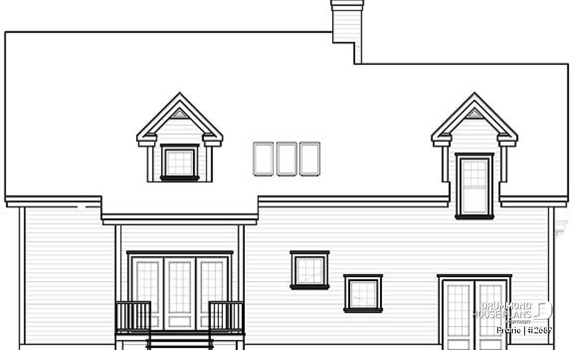 rear elevation - Prairie