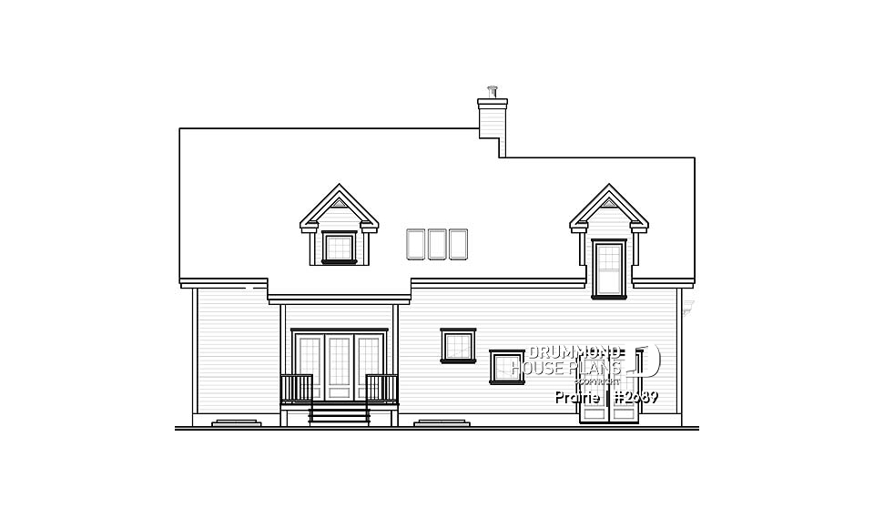 rear elevation - Prairie
