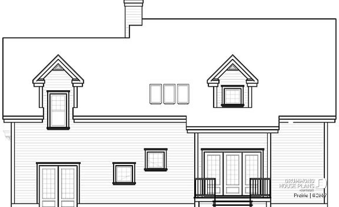 rear elevation - Prairie