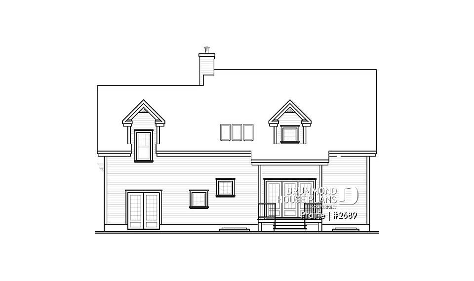 rear elevation - Prairie