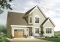 front - BASE MODEL - 3 bedroom stylish scandinavian style small house plan with 3 large bedrooms, eat-in kitchen and garage - Davis